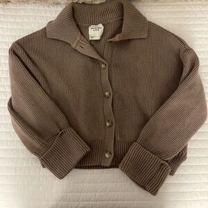 Abercrombie & Fitch Taupe Cardigan Sweater